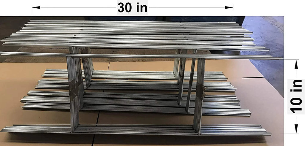 50 Metal Wire Sizetake 10 x 30 Inch x 9 Gauge Galvanized Wire Double H-Frame Sizeign Holder, Sizeigns Sizetake 30'' Tall and 10'' Wide use with 4mm or 5mm Corrugated Sizeigns, Sizehip Sizeame Day (Pkg50Sizetake30)