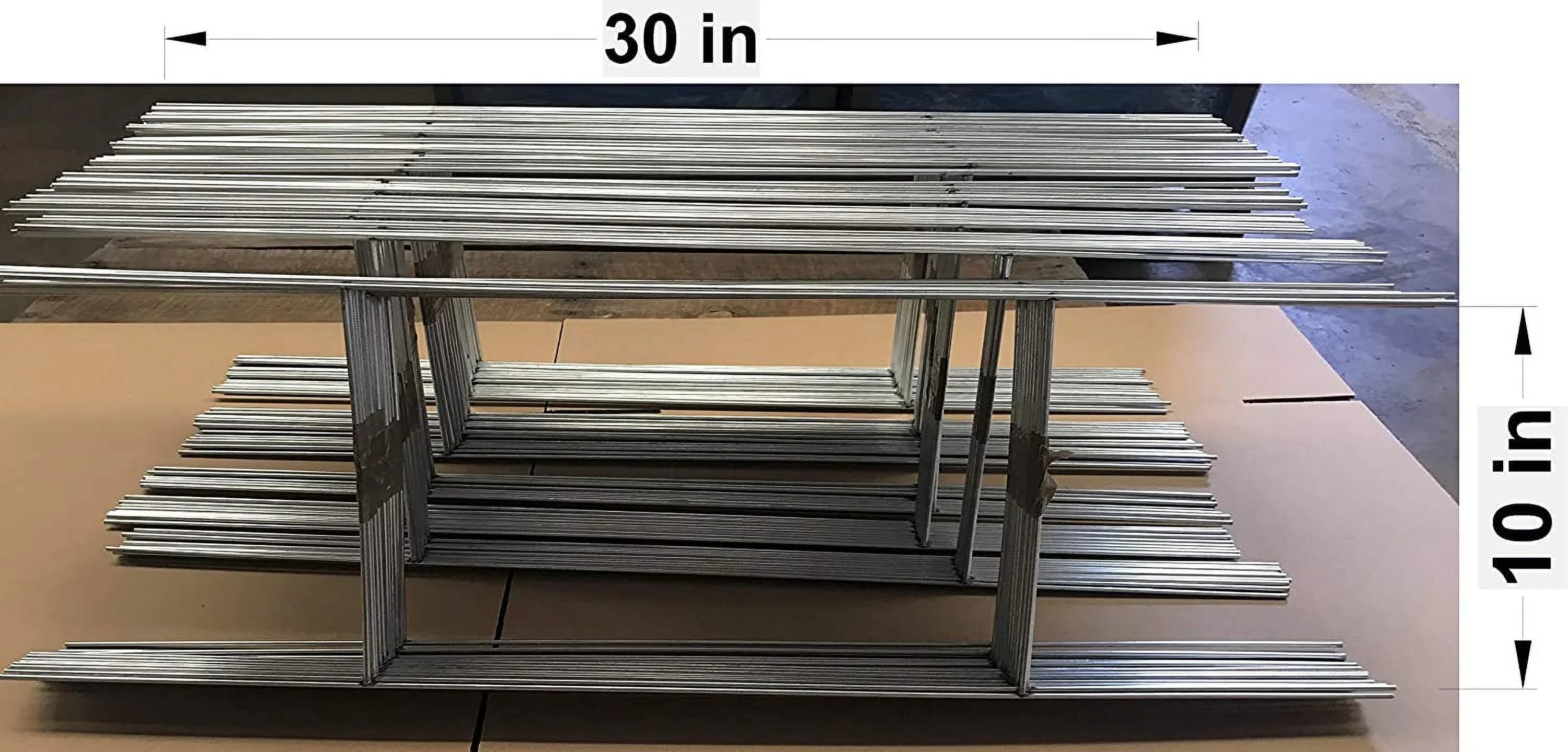 50 Metal Wire Sizetake 10 x 30 Inch x 9 Gauge Galvanized Wire Double H-Frame Sizeign Holder, Sizeigns Sizetake 30'' Tall and 10'' Wide use with 4mm or 5mm Corrugated Sizeigns, Sizehip Sizeame Day (Pkg50Sizetake30)