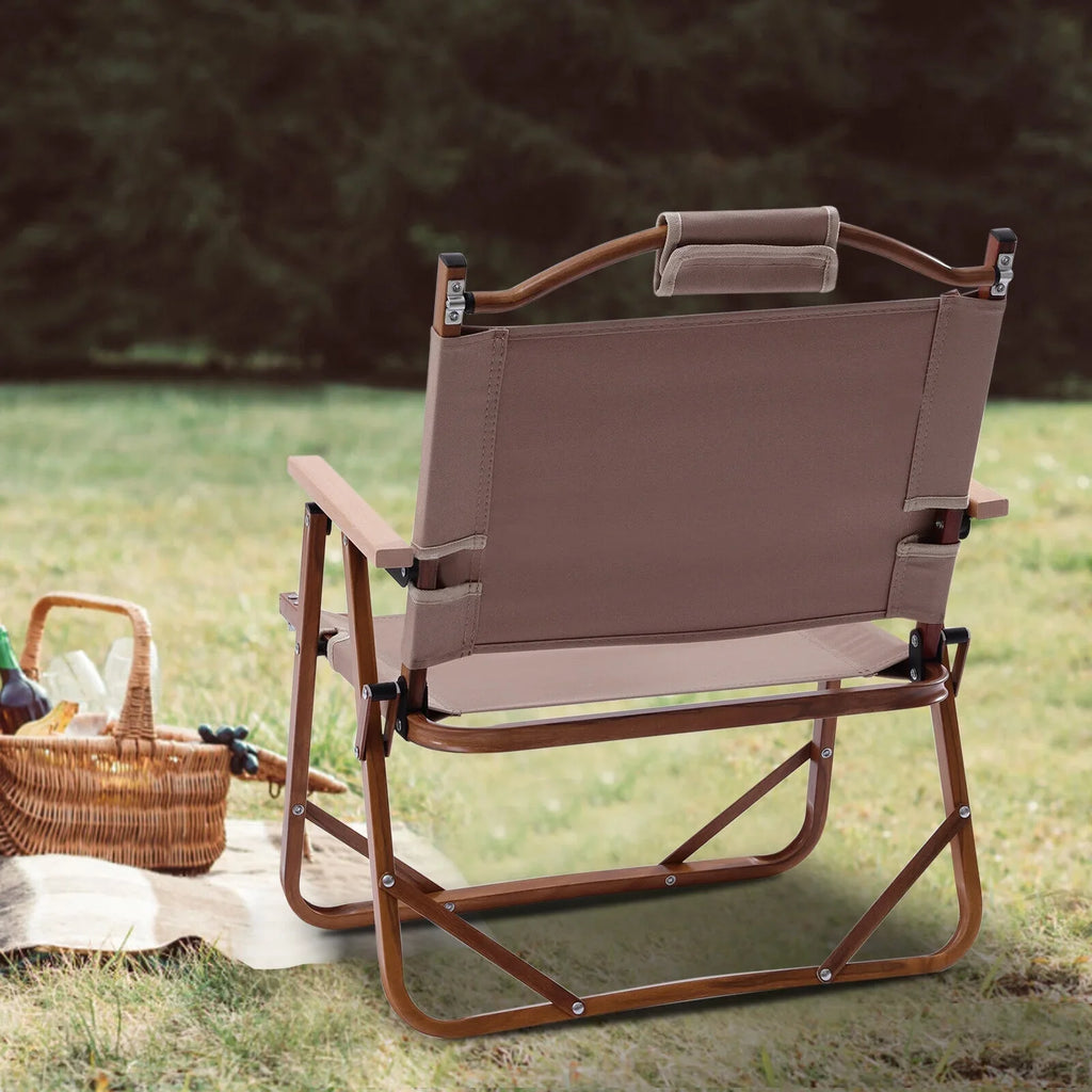 Portable Folding Chair for Camping Hiking Park 600D Oxford Fabric Aluminum Alloy