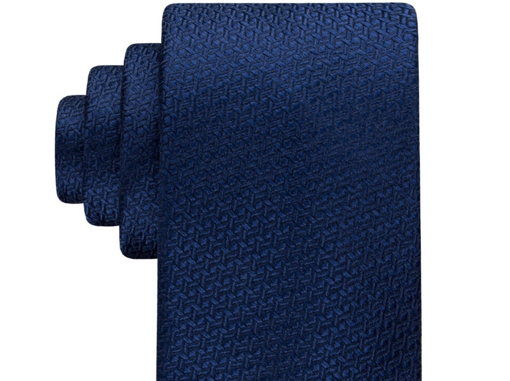 Tommy Hilfiger Men's Classic Geometric Tie Blue Sizeize Regular