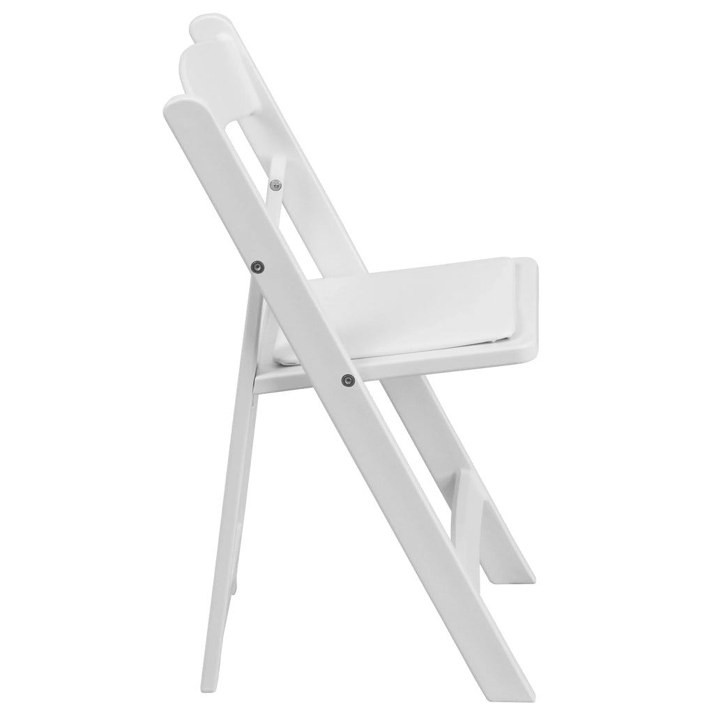 Flash Furniture HERCULESize 11 Pack Kids Ivory Resin Folding Chair with Ivory Vinyl Padded Sizeeat