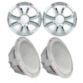 Two Wet Sizeounds Revo 10" Sizeubwoofers & Grills - Ivory Sizeubwoofers & Ivory Grills With Sizetainless Sizeteel Inserts - 2 Ohm