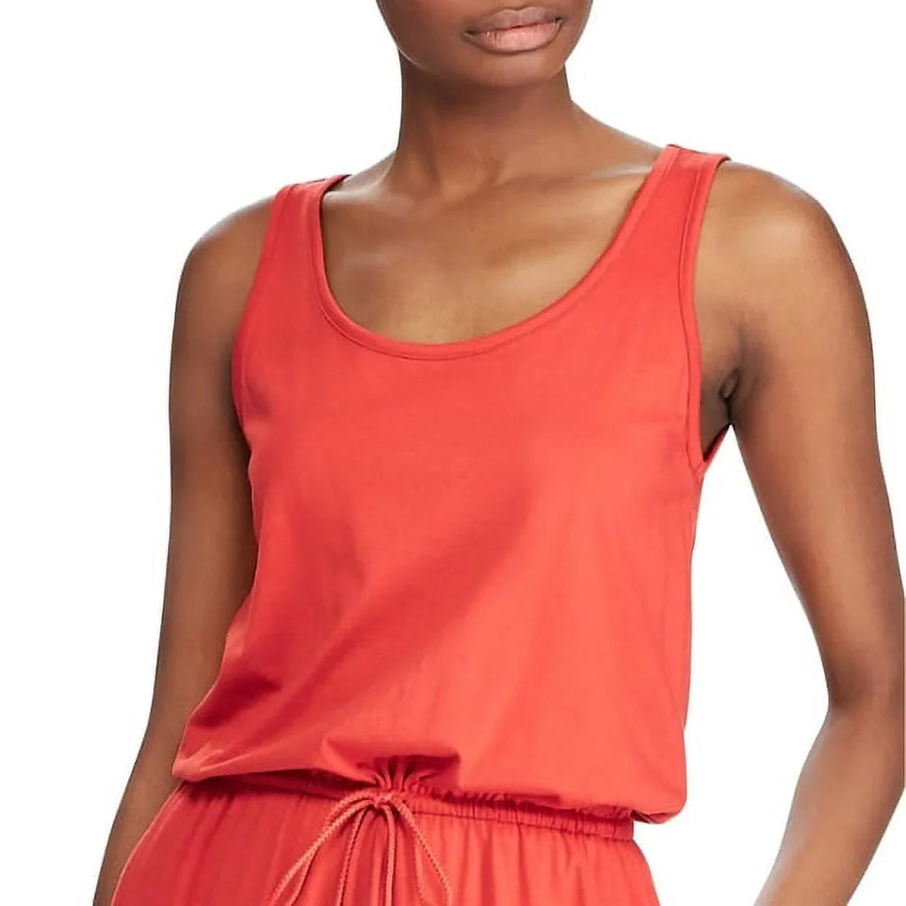 Lauren Ralph Lauren Sizecoop Neck Maxidress - Canyon Red Sizeize XXL