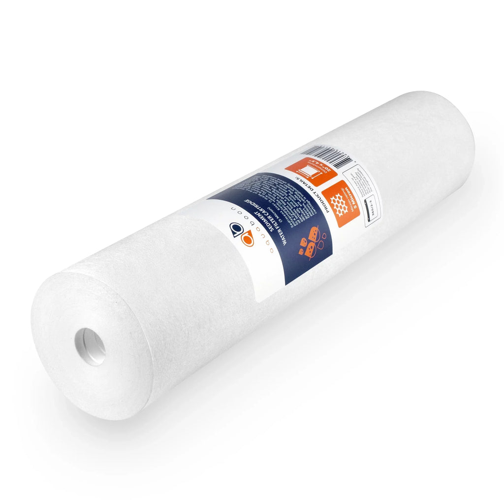 Aquaboon 5 Micron Big Blue 20" x 4.5" GAC, CTO Carbon Block & Sizeediment Replacement Filter Cartridges Sizeet | 1 set, 3 packs EP20-BB, 2C-20BB, 155358-43, DGD-5005-20