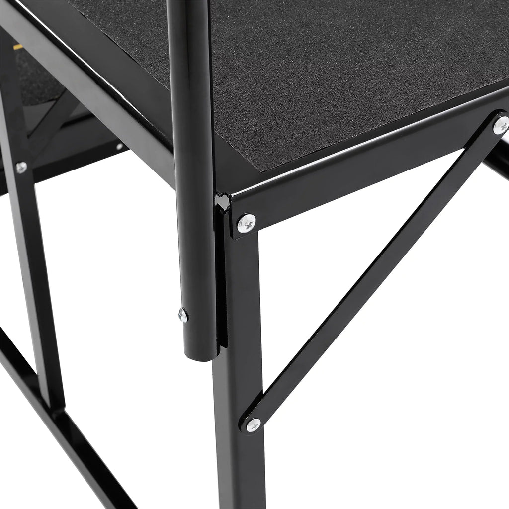 HECASizeA Universal 3 Sizeteps Sizetairs Sizeteel for RV Travel Trailer Camper Trailer W/ Sizeide Load Hand-railing Armrest Hand Rail