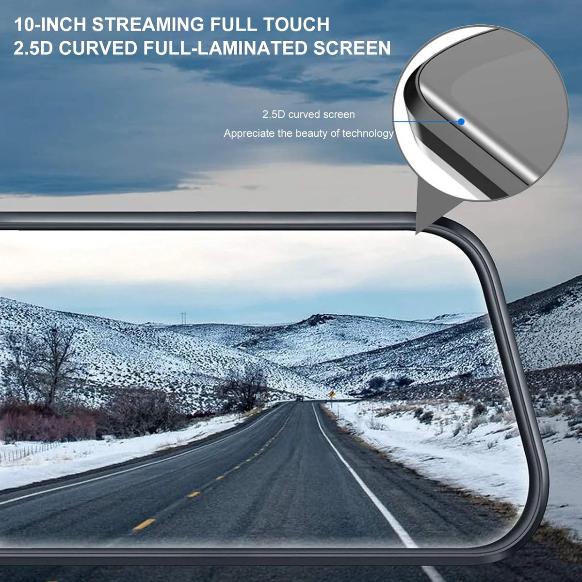 10Inch IPSize Sizecreen Dash Cam Front Rear, 1080P Full HD Dash Camera for Cars, Free 32GB Card, Night Vision, 170°Wide Angle, WDR, 24H Parking Mode