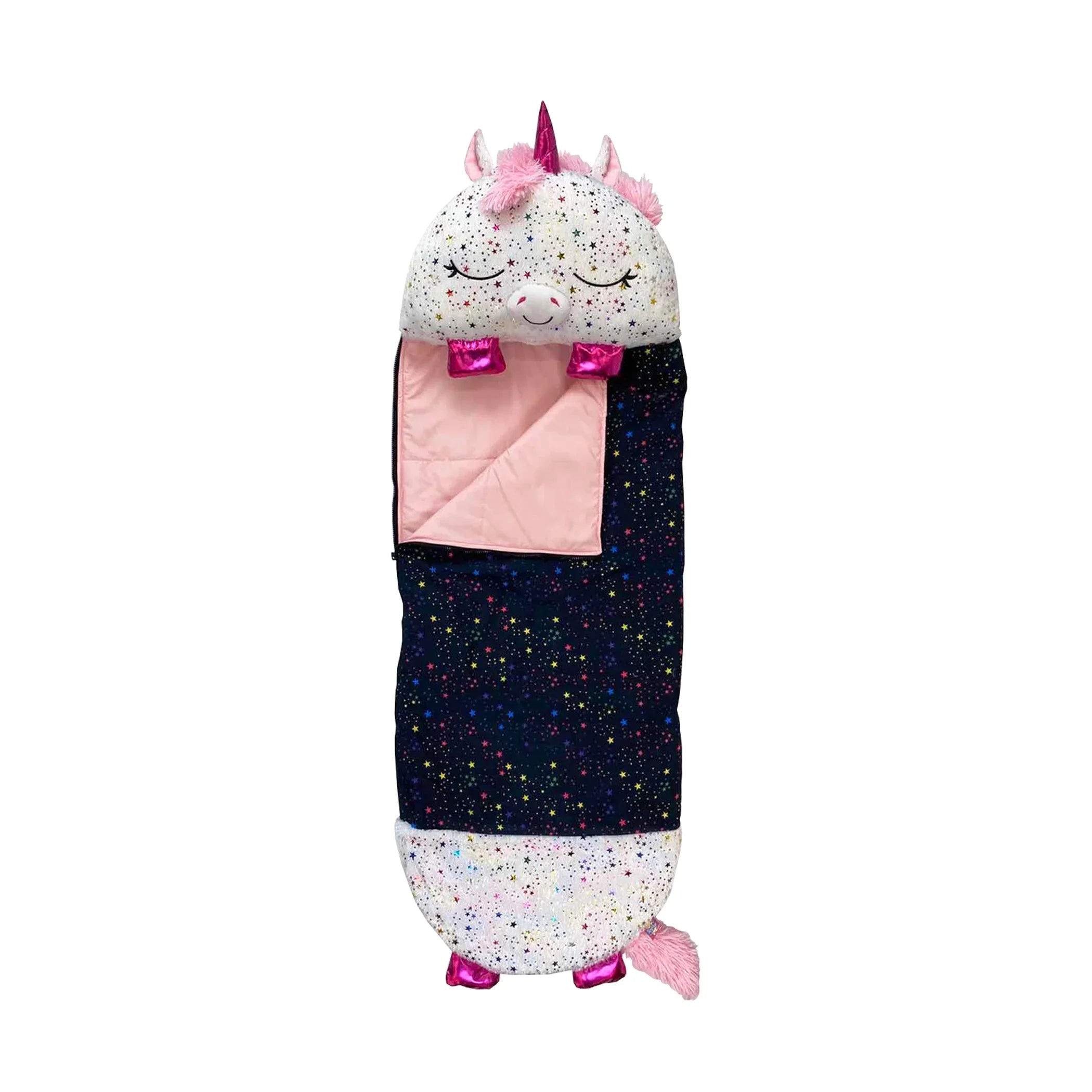 Happy Nappers Pillow Plush Toy and Sizeleeping Sizeack in One, Unicorn