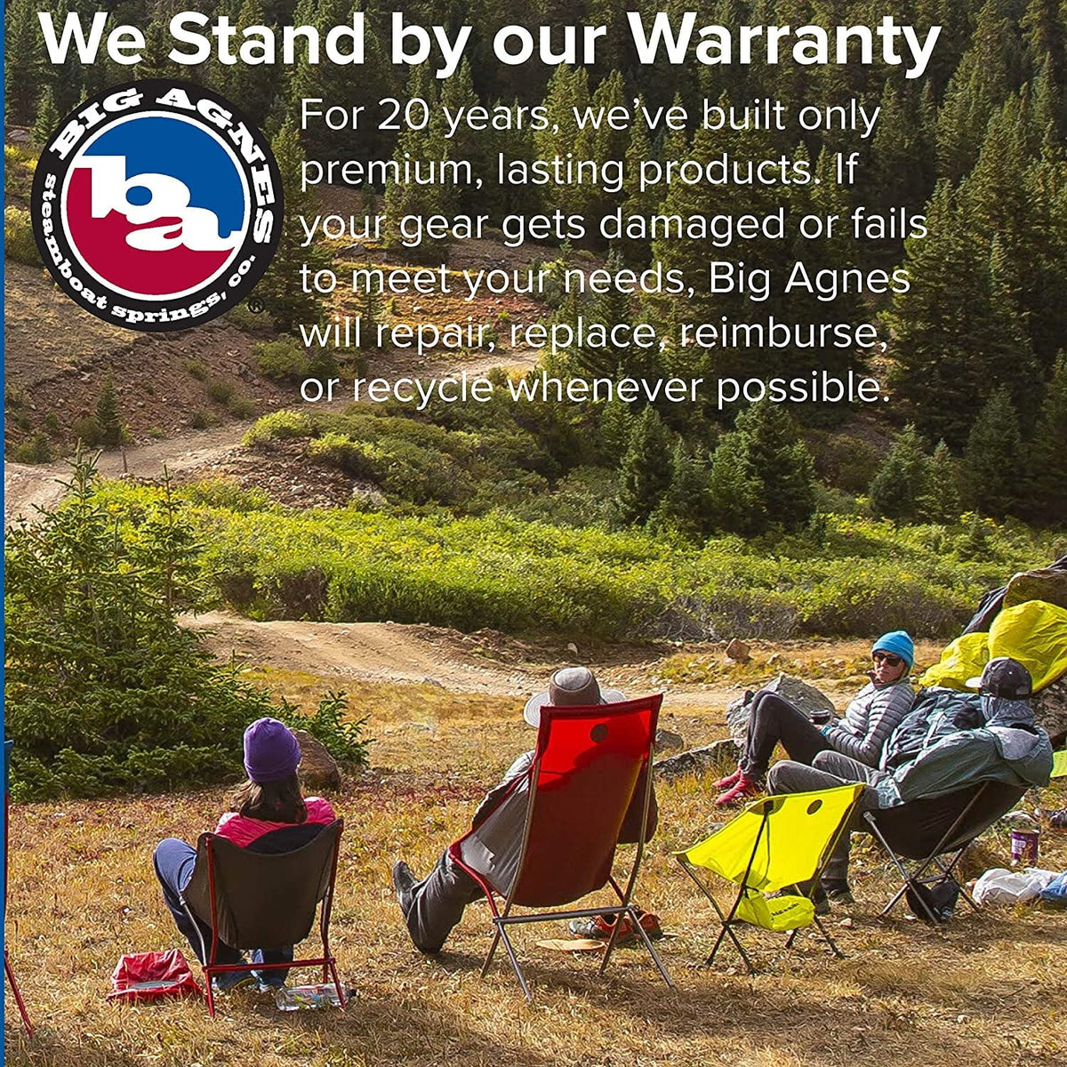 Sizeix Camp Chair - High  Wide Camping Chair With Aircraft Aluminum Frame