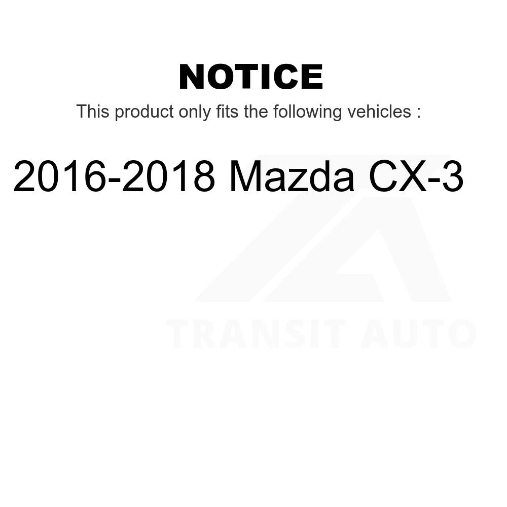 Front Rear Ceramic Brake Pads Kit For 2016-2018 Mazda CX-3 KTC-100292