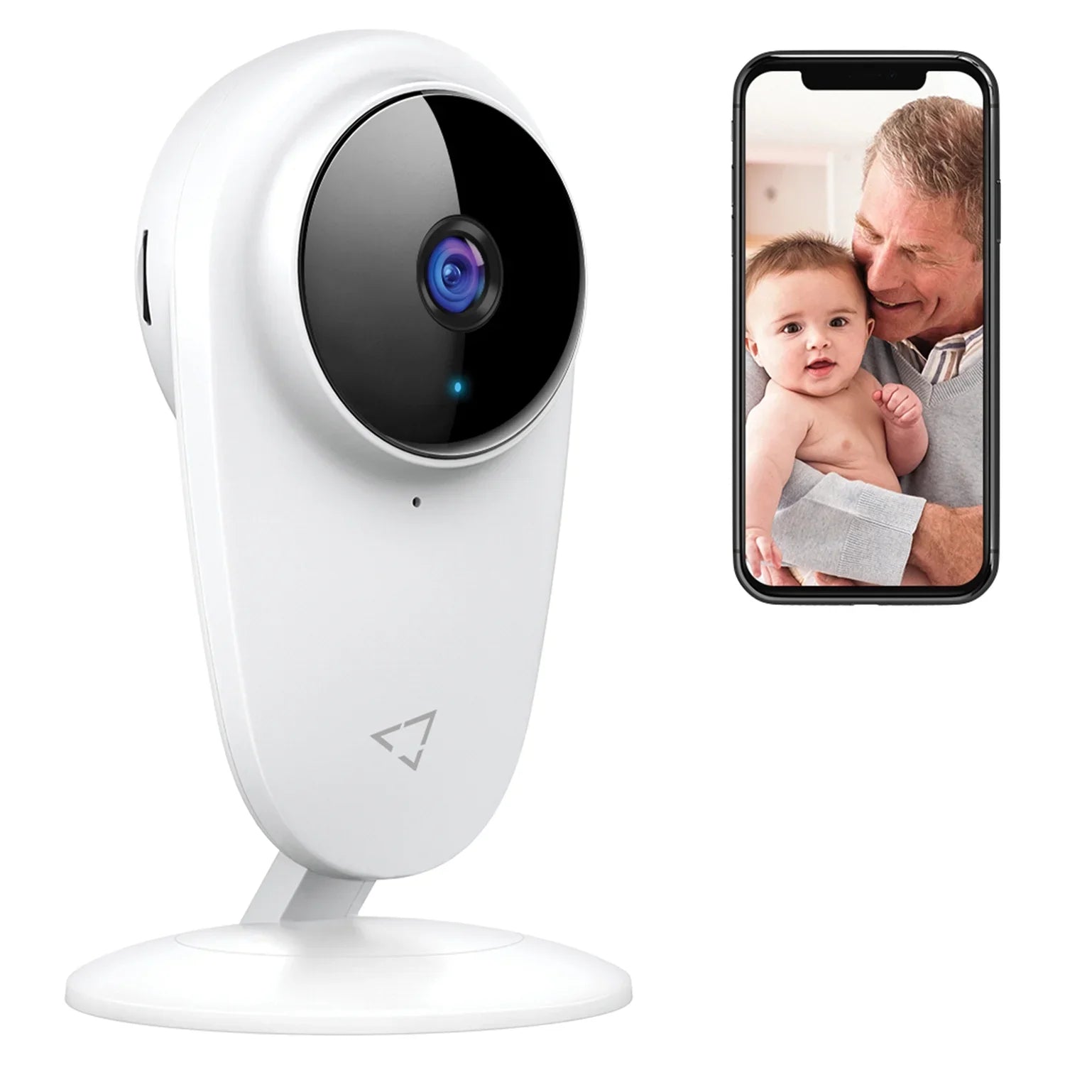 Victure WiFi Baby Monitor, 1080P Indoor Sizemart Home Sizeecurity Camera with Color Night Vision, Ivory