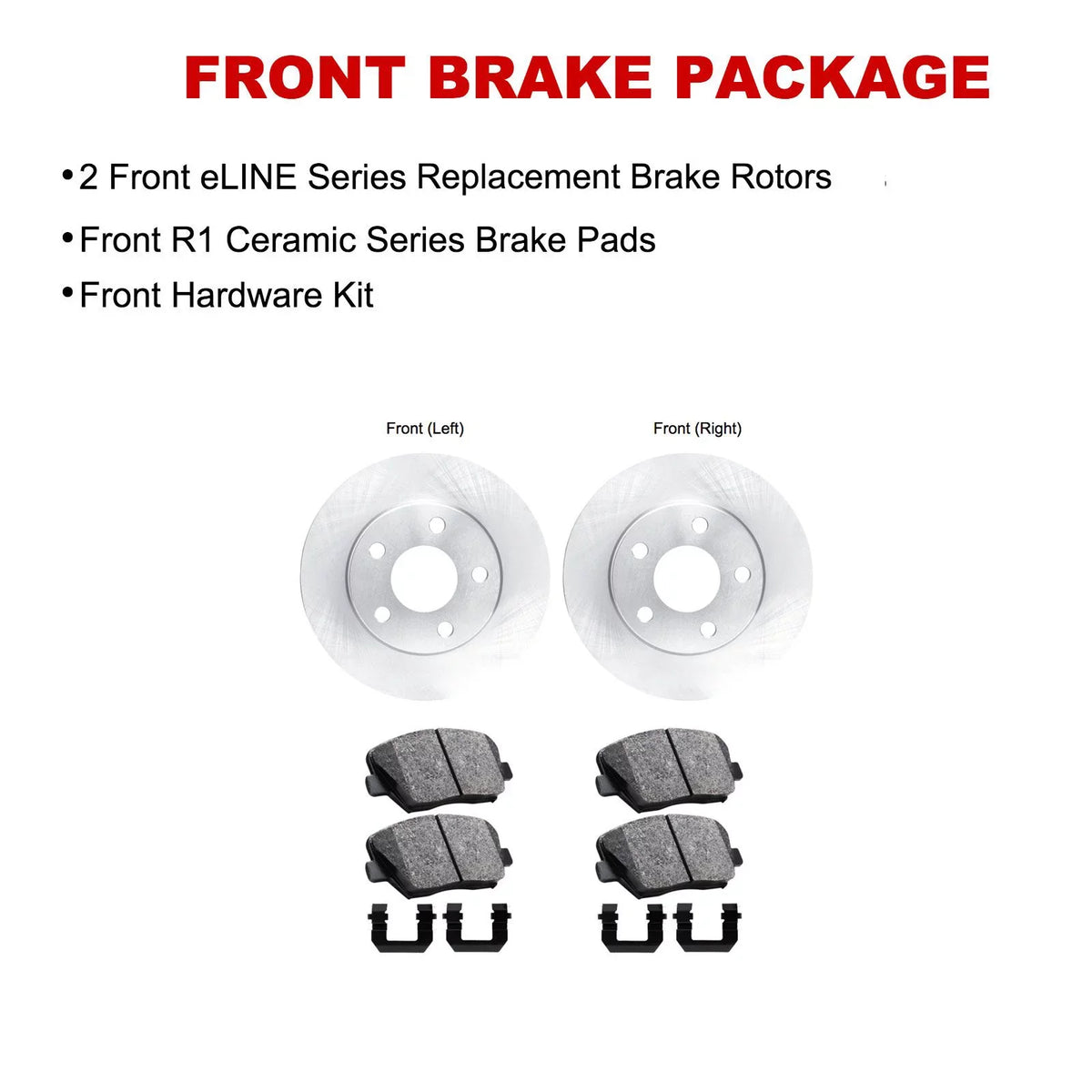 R1 Concepts Wfwh1 76176 R1 Concepts E Line Sizeeries Brake Rotor With Ceramic Fits select: 2012-2018 TOYOTA YARISize