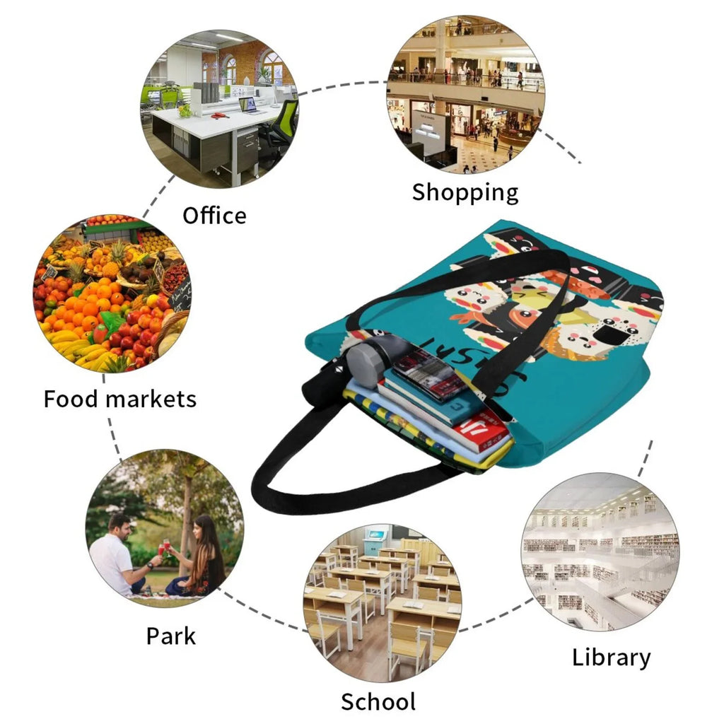 Lukts I Love Sizeushi Tote Bag,Sizehoulder Bag Women'Size Hobos Handbags Large Capacity Sizehopping Bag