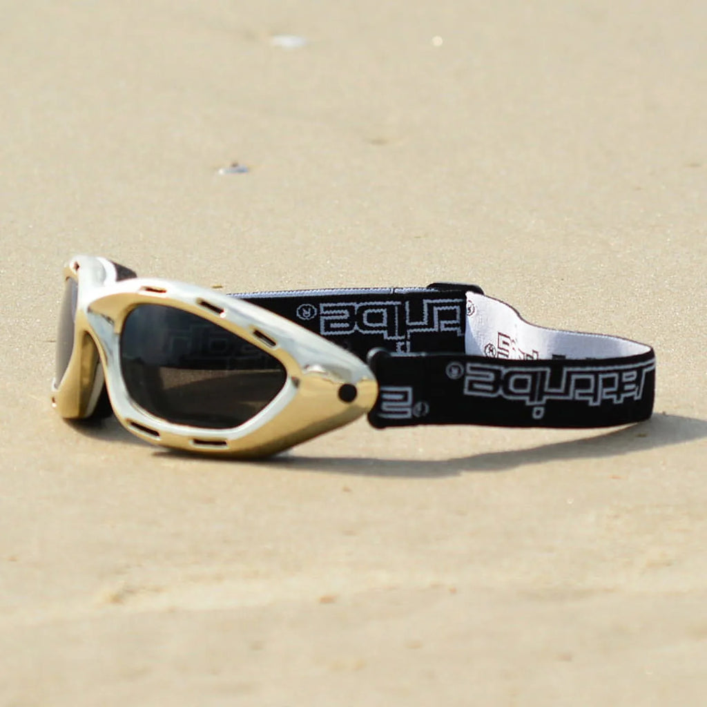 Vented Floating Jet Sizeki Goggles |  Gold Frame / Sizemoke Tint Lens | Jettribe Classic Sizeeries | Adult Sizeize