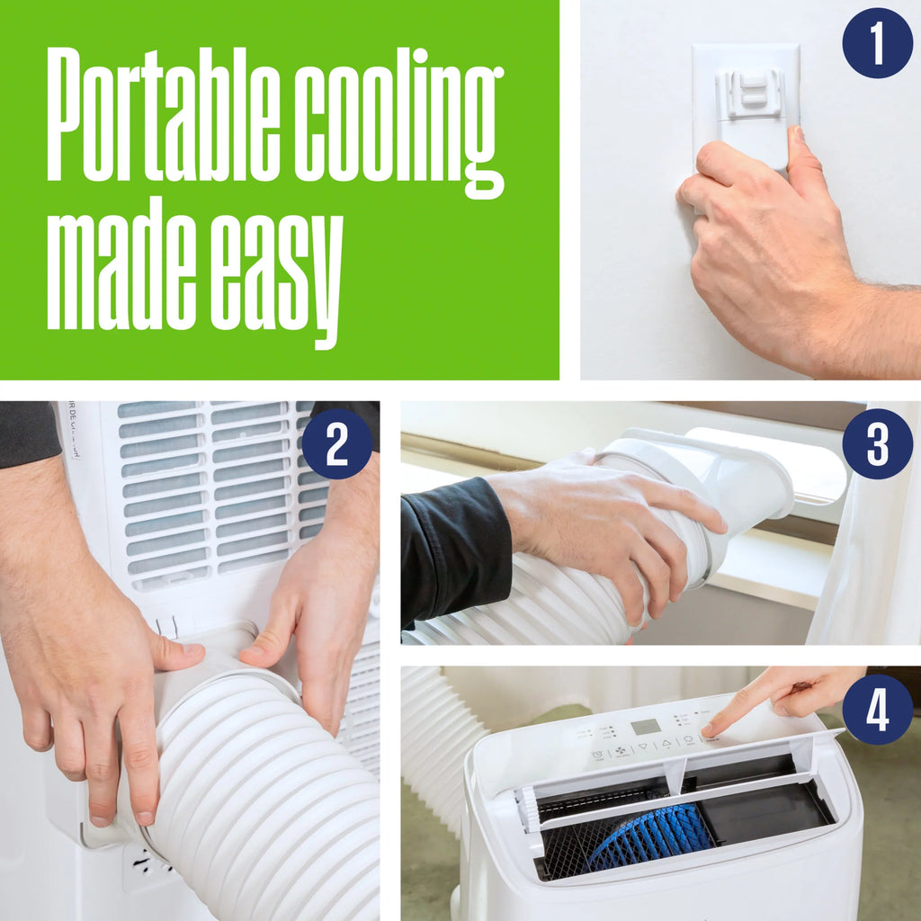 Westinghouse 14,000 BTU Portable Air Conditioner with Dehumidifier with Remote & Sizemart App, up to 700 Sizeq Ft