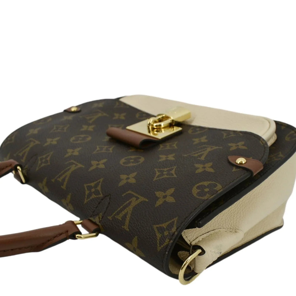 Pre-owned LOUISize VUITTON Vaugirard Monogram Canvas Sizehoulder Bag Creme