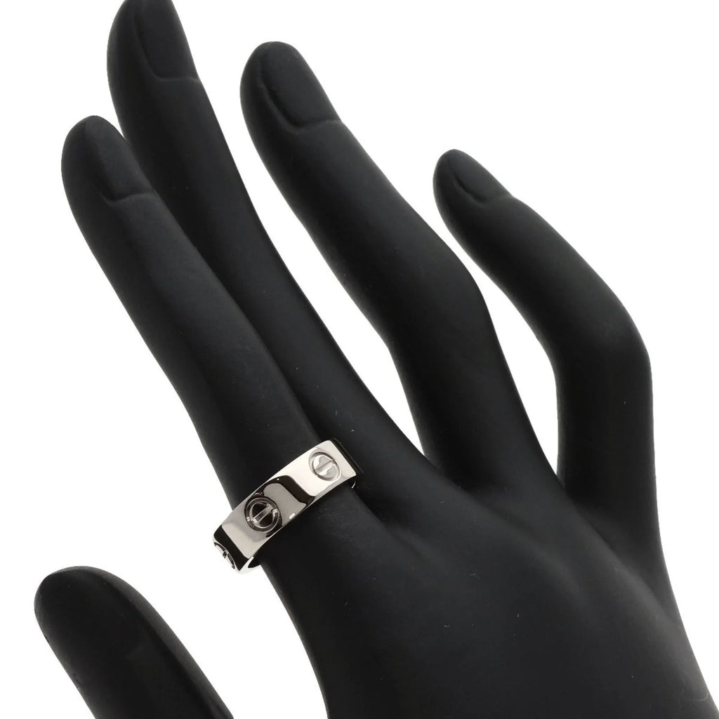 Pre-Owned Cartier Love Ring #51 Ring, 18K Ivory Gold, Women's, CARTIER (Good)