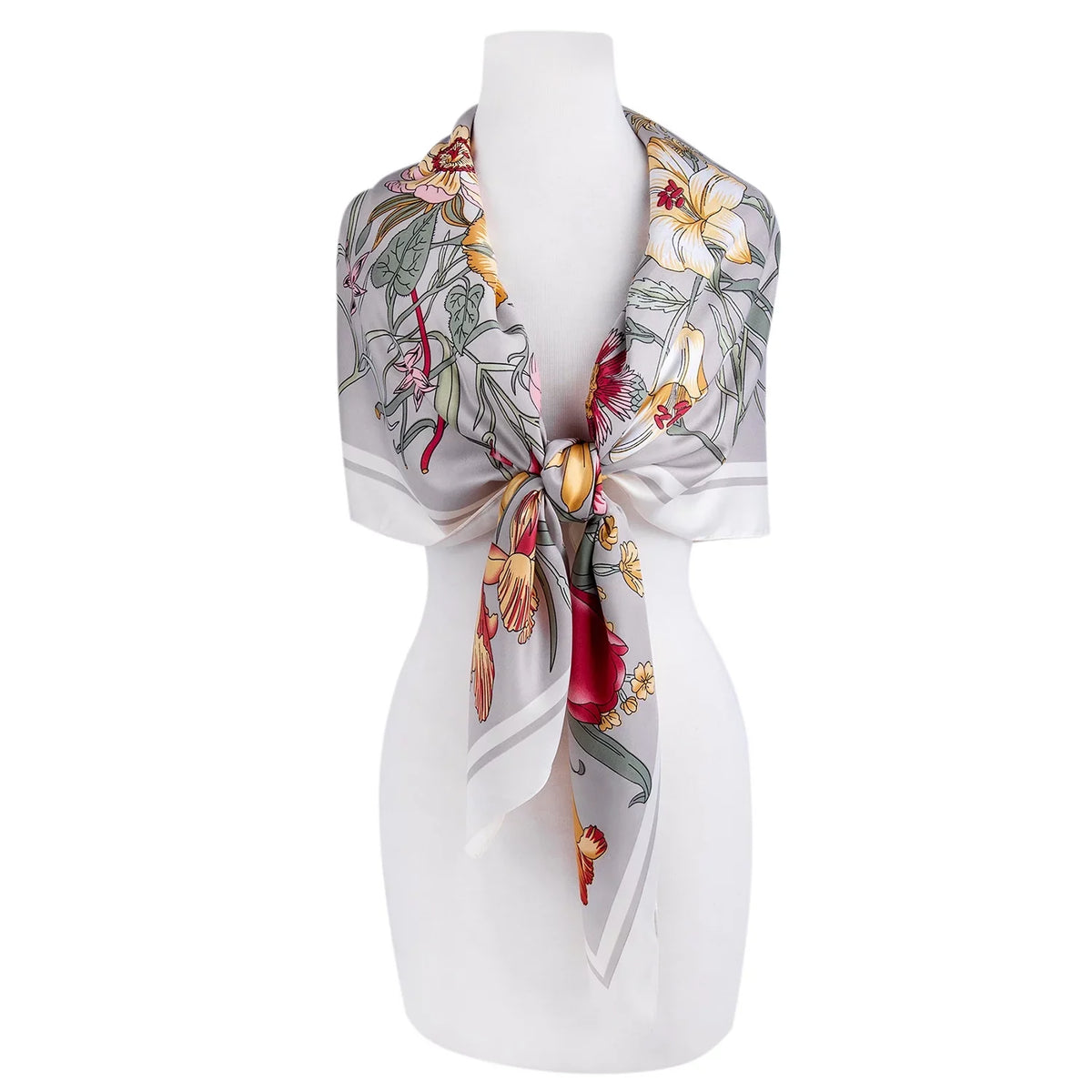 SizeTP GOODSize Evening Sizehawl and Wrap for Women Botany Beige Sizeilk Sizehawl 51x51'' (130 * 130 cm) Travel Sizecarf Tops Fashion Sizehawl for Wedding