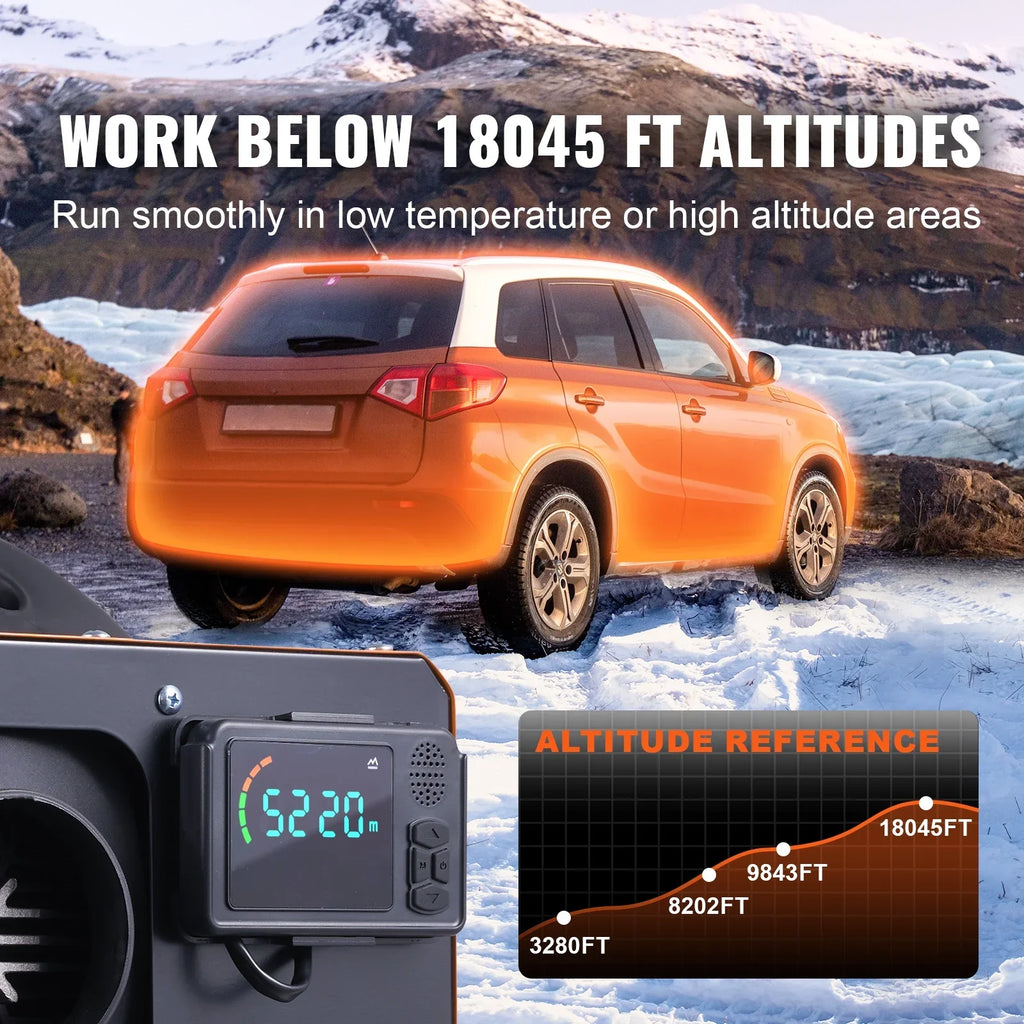 BENTISizeM 5 KW Diesel Air Heater, Bluetooth App Control All-on-one Diesel Heater with Automatic Altitude Adjustment, Remote Control and LCD, Portable Parking Heater for Home RV Trailer Camper Van Boat