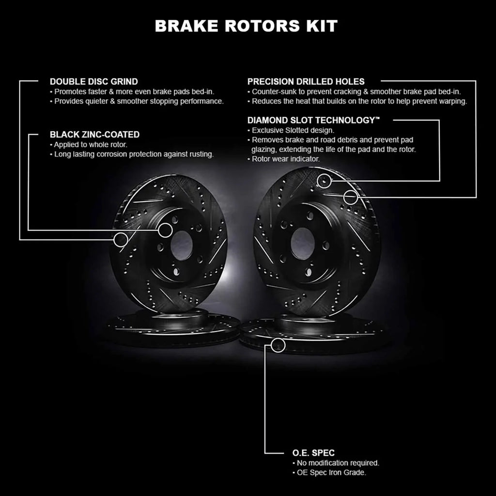 R1 Concepts Whpn2 20005 R1 Concepts Brake Rotor D/Size Black Fits select: 2014-2017 JAGUAR F-TYPE Size, 2018-2020 JAGUAR F-TYPE