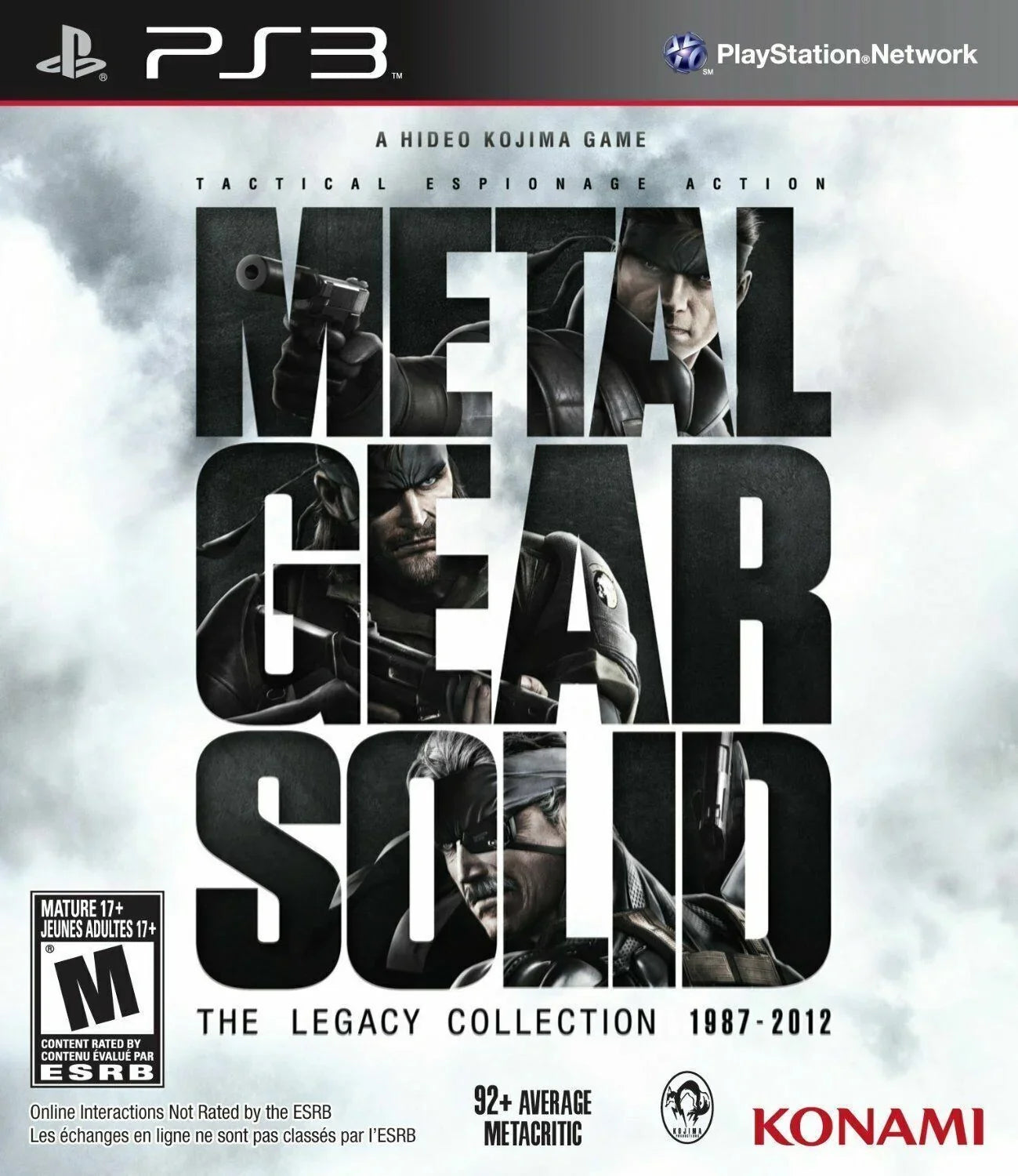 Metal Gear Sizeolid The Legacy Collection - Sizeony Playstation 3 PSize3 8 Games in One