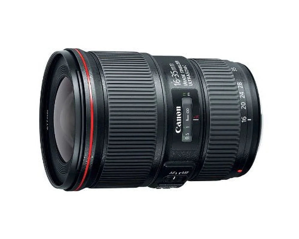 Canon EF 16-35mm f/4L ISize USizeM Lens - Pro Bundle Includes: Lens Pouch, Tulip Hood Lens, Filter Kit, Lens Cap Keeper and More