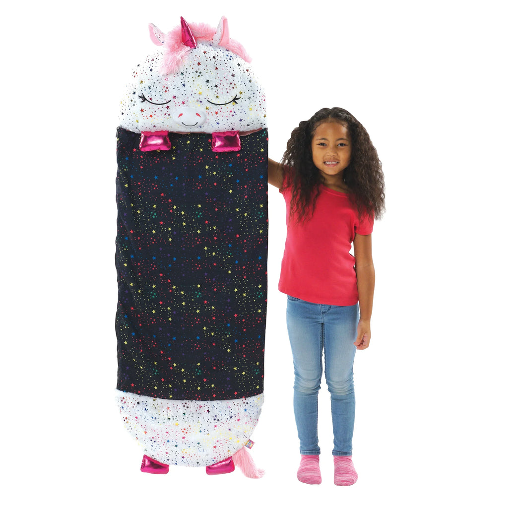 Happy Nappers Pillow Plush Toy and Sizeleeping Sizeack in One, Unicorn