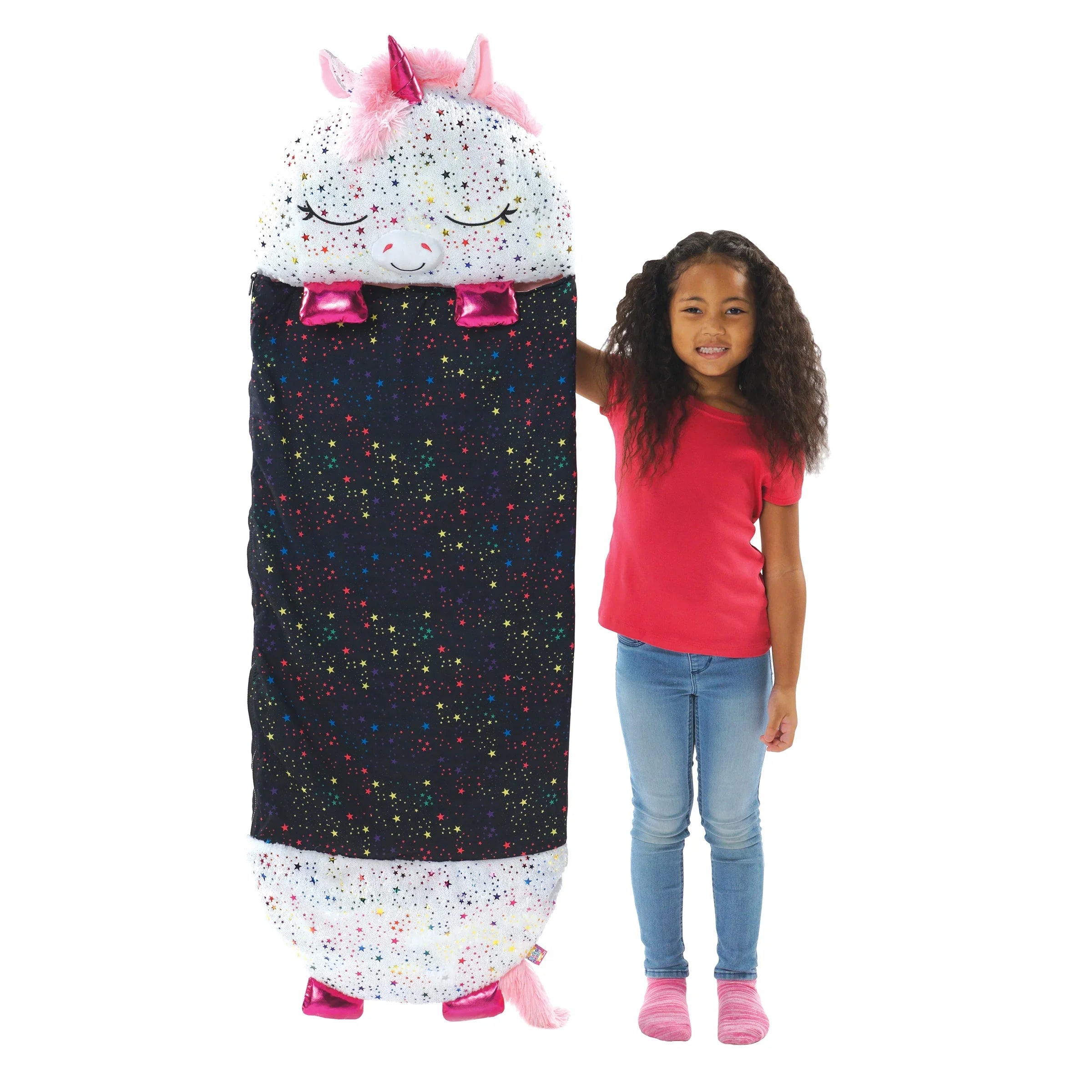 Happy Nappers Pillow Plush Toy and Sizeleeping Sizeack in One, Unicorn