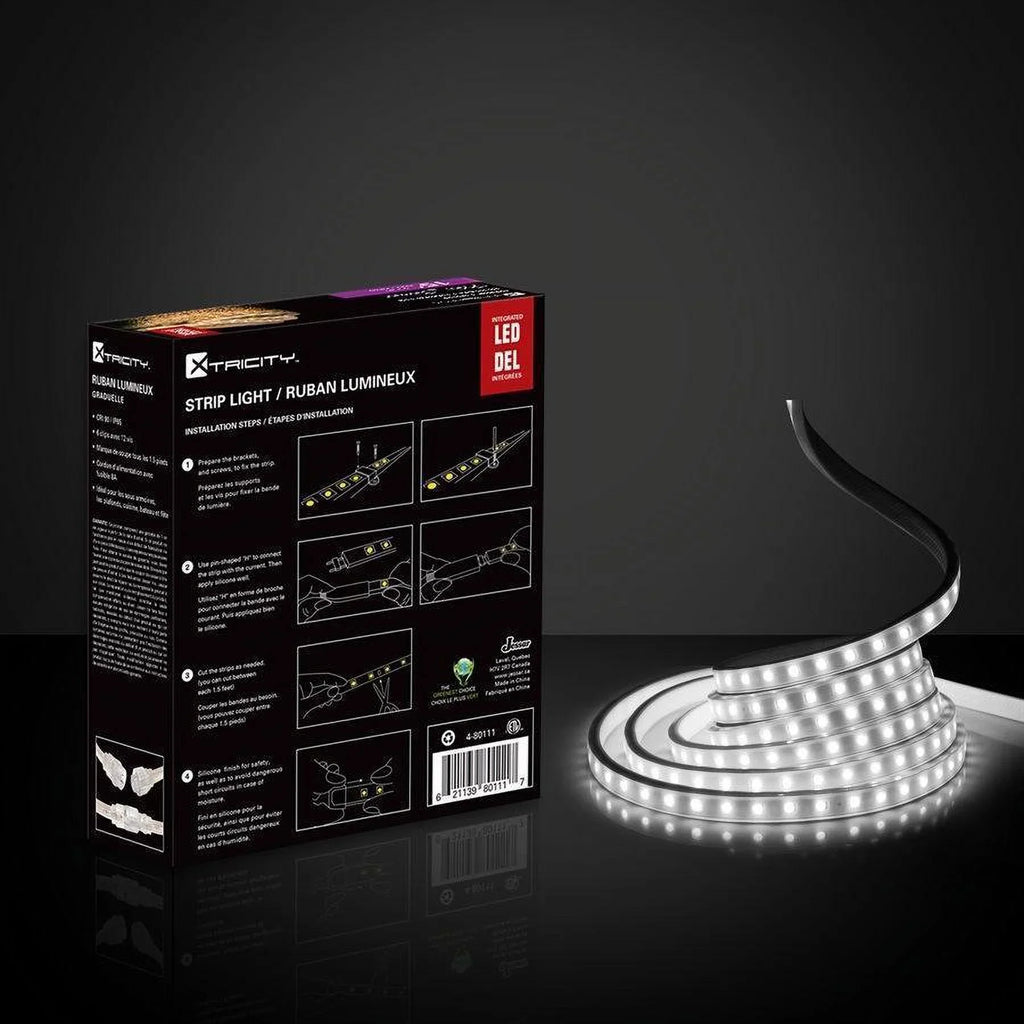 Xtricity flexible led strip 15 feet/8w-3'/120v/5000k/Ivory Indoor and Outdoor