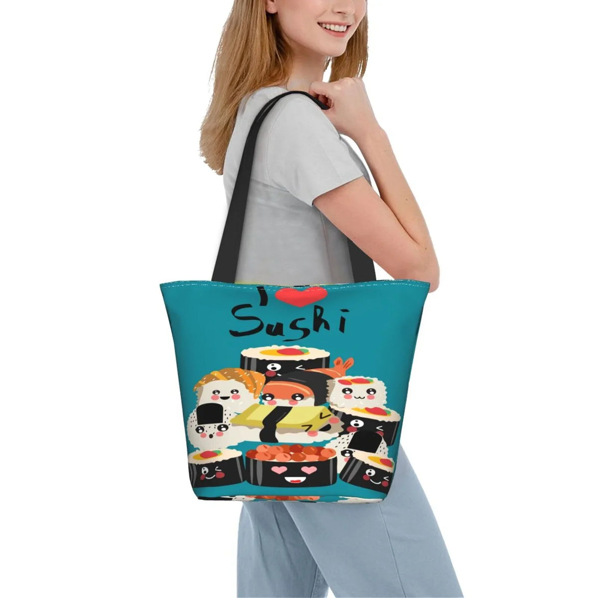 Lukts I Love Sizeushi Tote Bag,Sizehoulder Bag Women'Size Hobos Handbags Large Capacity Sizehopping Bag