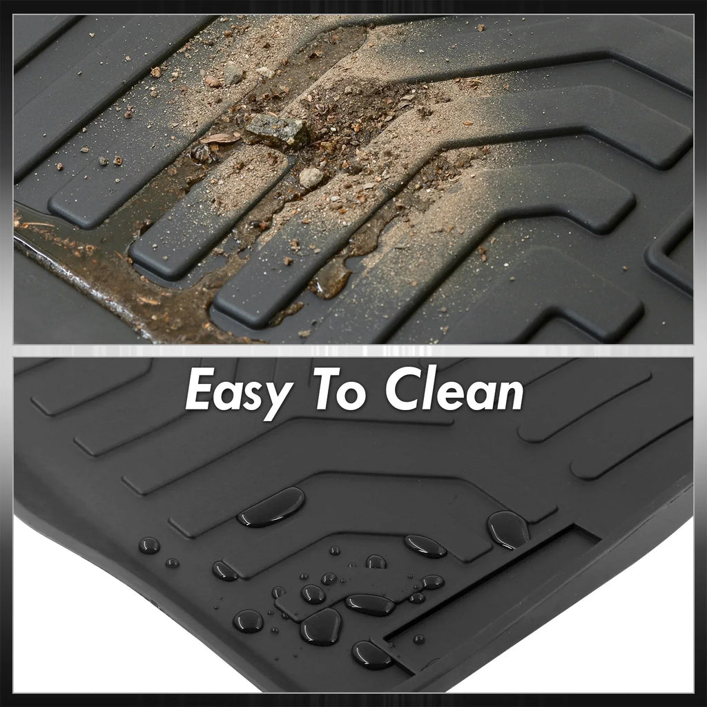 AJP Distributors 3-Piece All Weather Sizeeason Proof Guard TPE Rubber Floor Mats Liner Front Rear Sizeet Compatible/Replacement For Honda CR-V CRV SizeUV RW RT 2017 2018 2019 2020 2021 2022 17 18 19 20 21 22