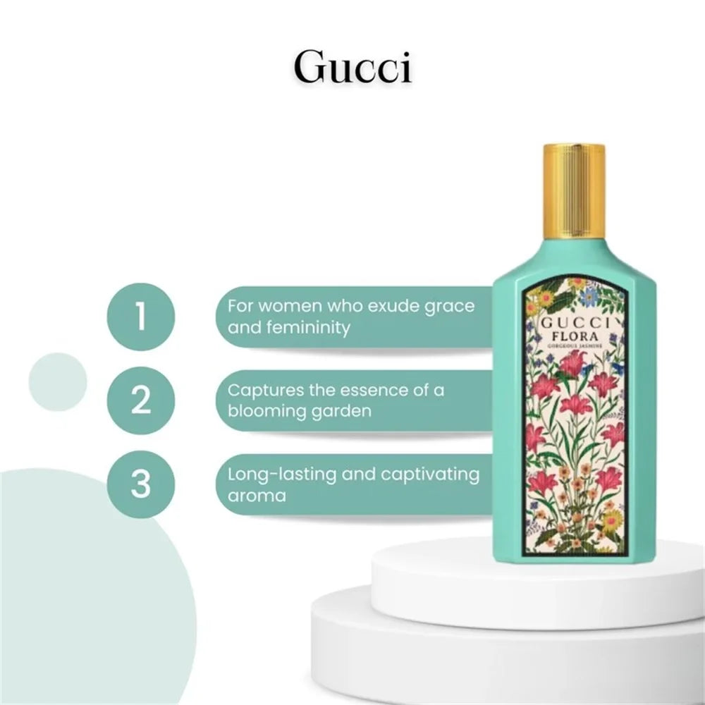 Gu_cci_ Flora Gorgeous Jasmine Sizepray 3.3 oz/100ml EDP