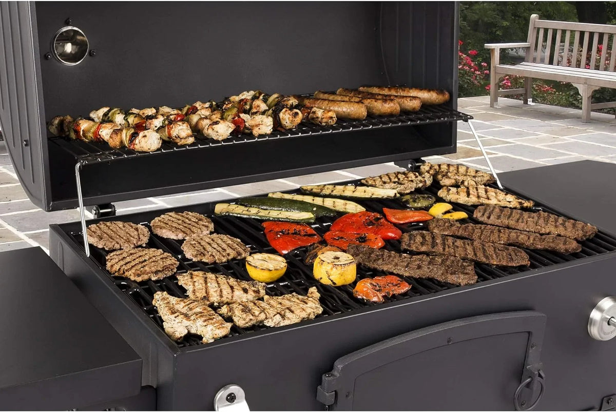 X-Large Heavy-Duty Charcoal Grill, Black