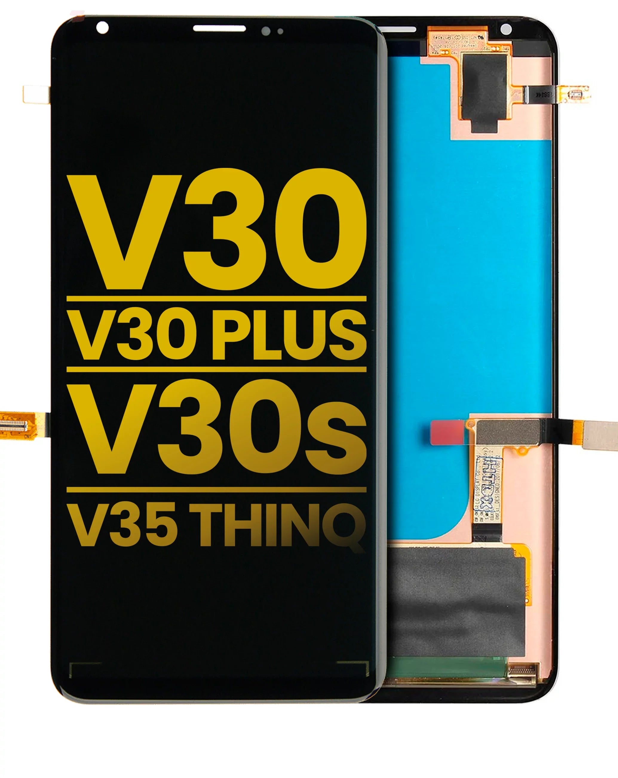 Replacement OLED Assembly Without Frame Compatible For LG V30 / V30 Plus / V30Size / V35 ThinQ (Refurbished) (Aurora Black)