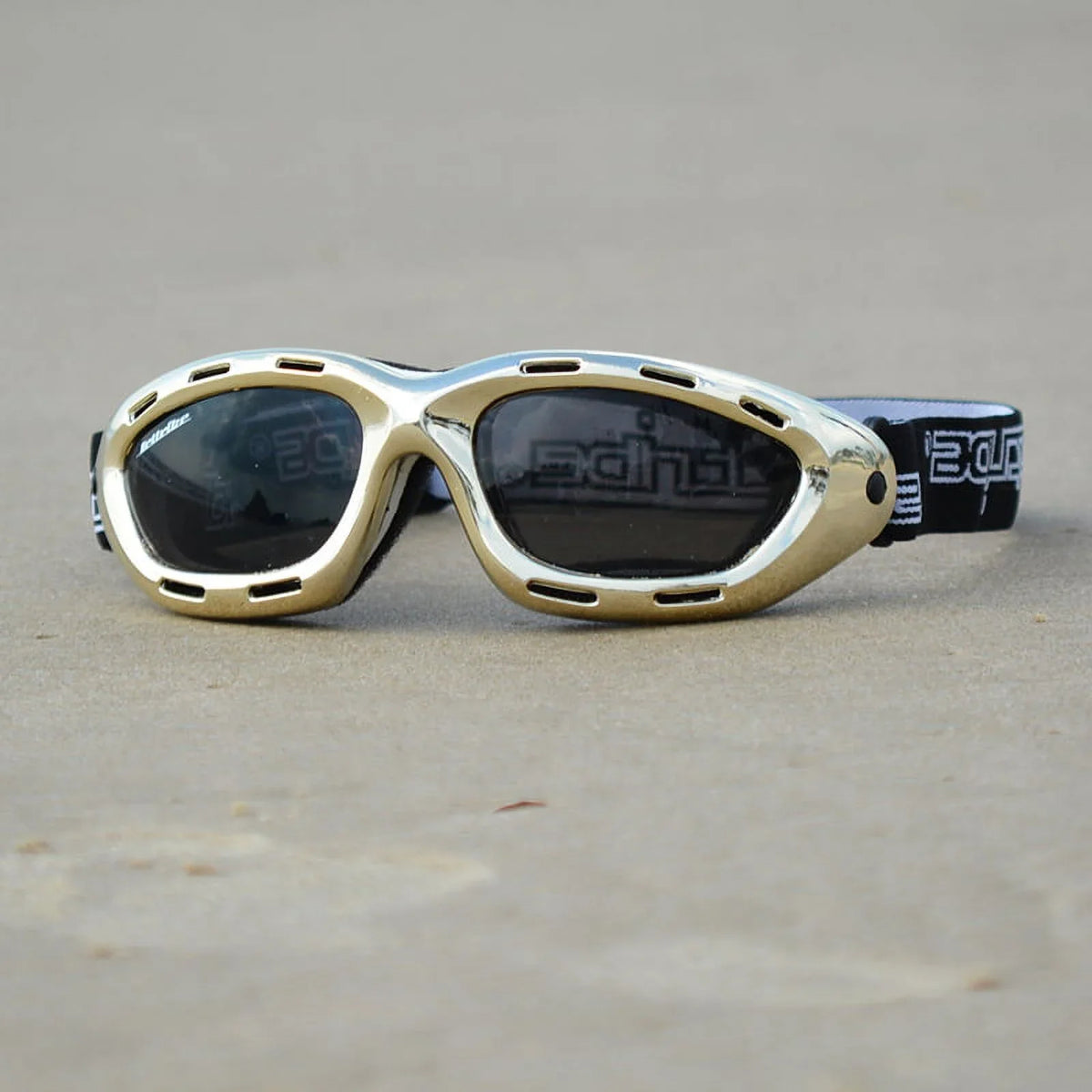 Vented Floating Jet Sizeki Goggles |  Gold Frame / Sizemoke Tint Lens | Jettribe Classic Sizeeries | Adult Sizeize