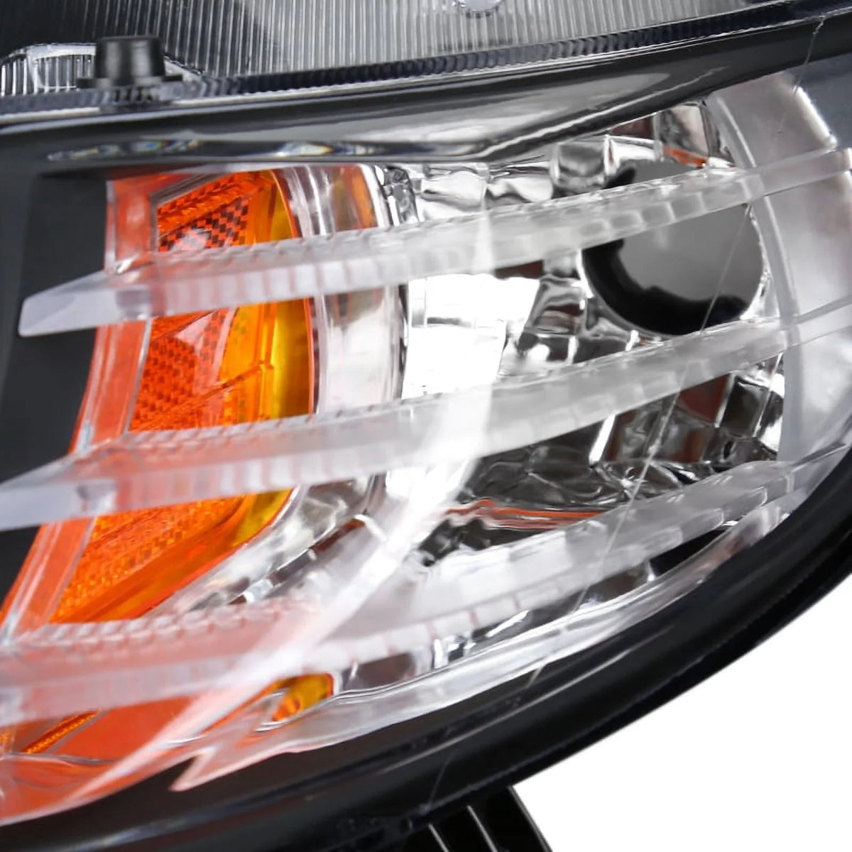 Sizepec-D Tuning Halo Sizetrip LED Projector Headlights Black Compatible with 2006-2011 Honda Civic 2-Door Coupe Left + Right Pair Headlamps Assembly