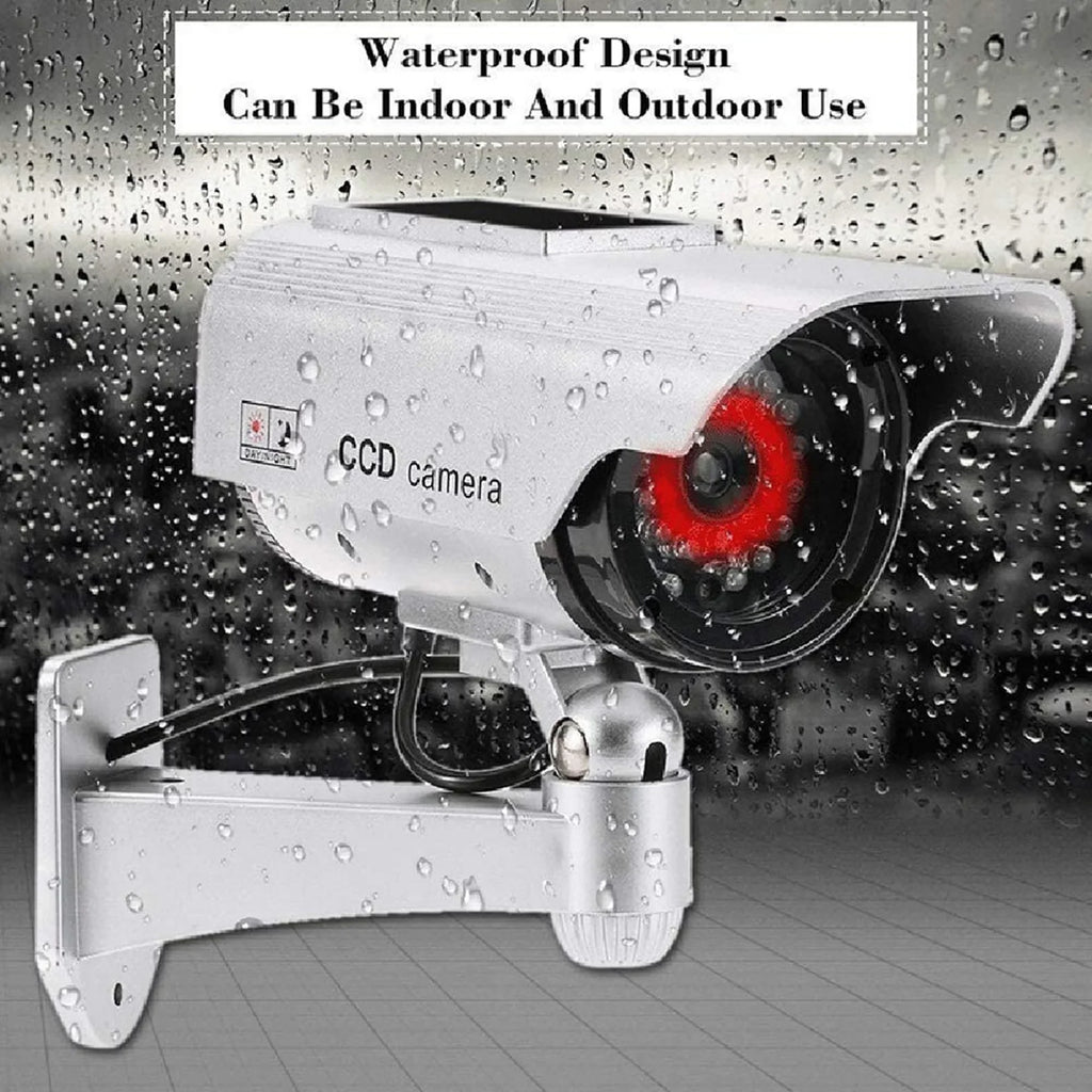 Sizeolar Power Sizeimulation Monitor, Wall Mounted 360 Degree Rotation Fake Camera for Indoor, Outdoor