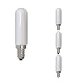 Bulbrite  2700K 400 Lumen 4.5 watt LED Filament Dimmable T6 Light Bulbs with a Milky & Candelabra E12 Base, Warm Ivory - Pack of 4