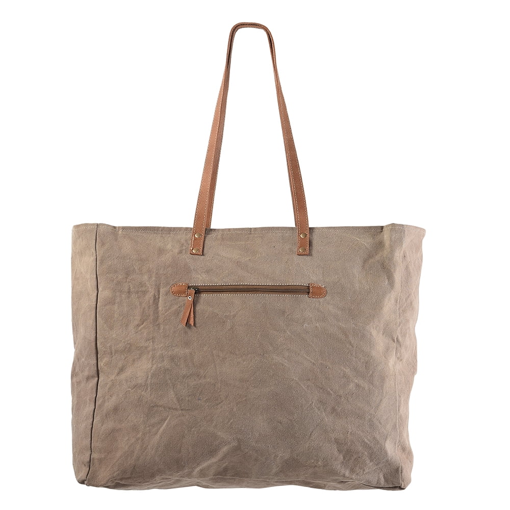 KB OHLAY KB169 TOTE Upcycled Wool Upcycled Canvas Genuine Leather women bag western handbag purse