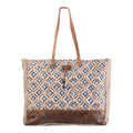 KB OHLAY KB169 TOTE Upcycled Wool Upcycled Canvas Genuine Leather women bag western handbag purse