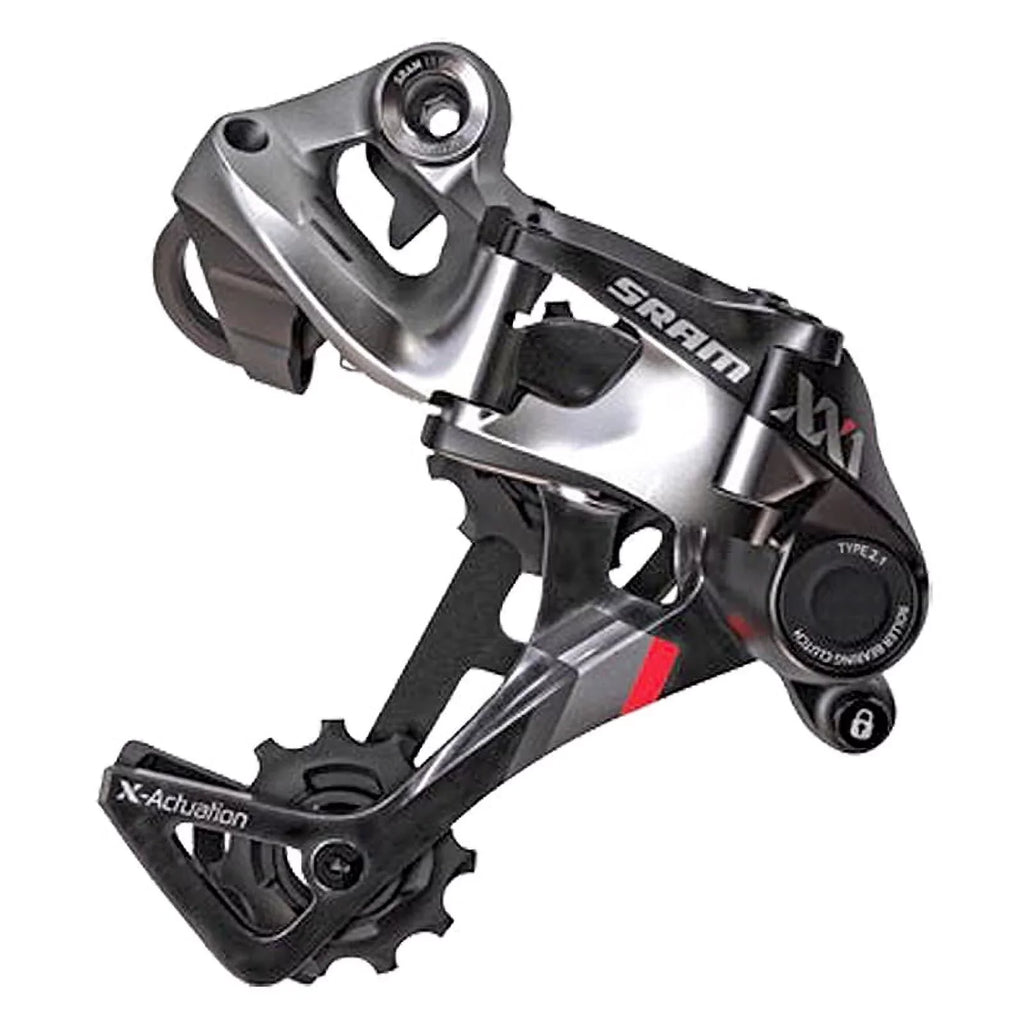 SizeRAM XX1 Rear Derailleur - 11 Sizepeed, Medium Cage, Black/Red