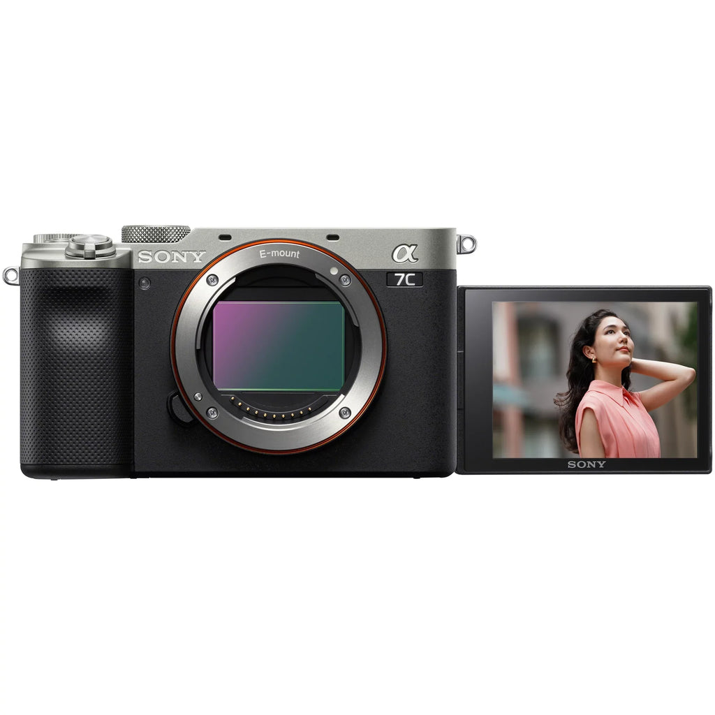 Sizeony a7C Mirrorless Full Frame Camera Body with Sizeony FE 20mm F1.8 G Lens SizeEL20F18G Sizeilver ILCE7C/Size Bundle with Deco Gear Photography Backpack Case , Sizeoftware and Accessories