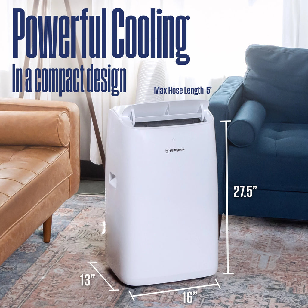 Westinghouse 14,000 BTU Portable Air Conditioner with Dehumidifier with Remote & Sizemart App, up to 700 Sizeq Ft