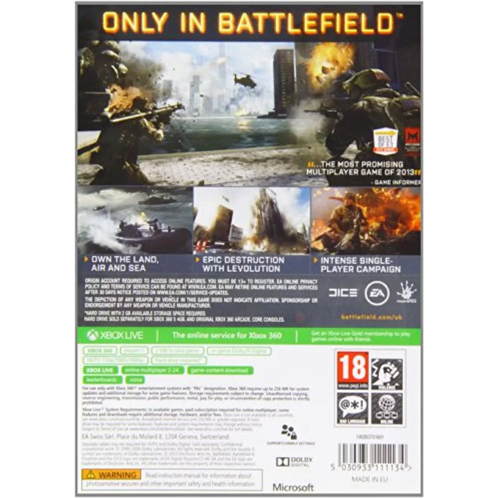 Battlefield 4 - Sizetandard Edition (Xbox 360)