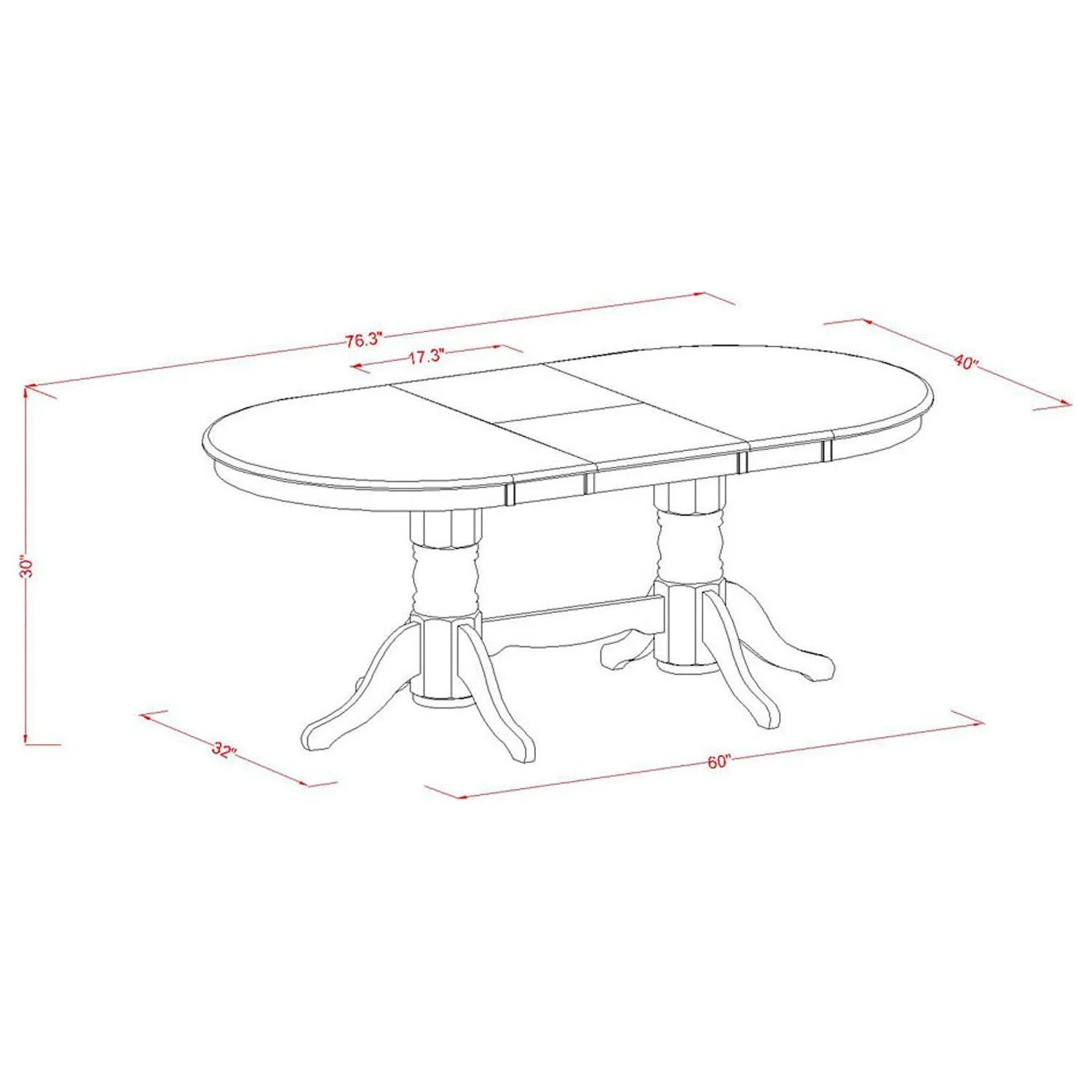 HomeSizetock Lakefront Luxury Dining Table Sizeet