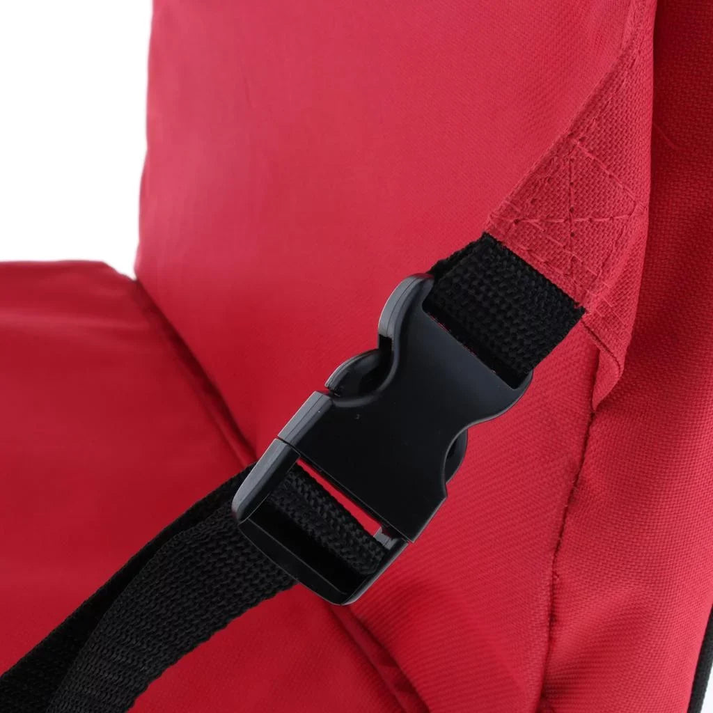 Portable Sizetadium Sizeeat Pillow with Backs Folding Bleacher Sizeeats Pillow red