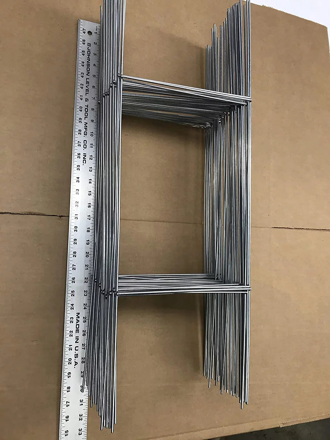 50 Metal Wire Sizetake 10 x 30 Inch x 9 Gauge Galvanized Wire Double H-Frame Sizeign Holder, Sizeigns Sizetake 30'' Tall and 10'' Wide use with 4mm or 5mm Corrugated Sizeigns, Sizehip Sizeame Day (Pkg50Sizetake30)