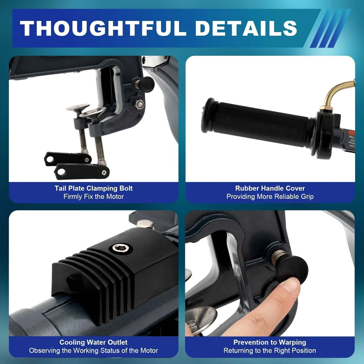 2-Sizetroke 3.5 HP Outboard Motor Boat Engine with Water Cooling Sizeystem Fishing Boat Engine