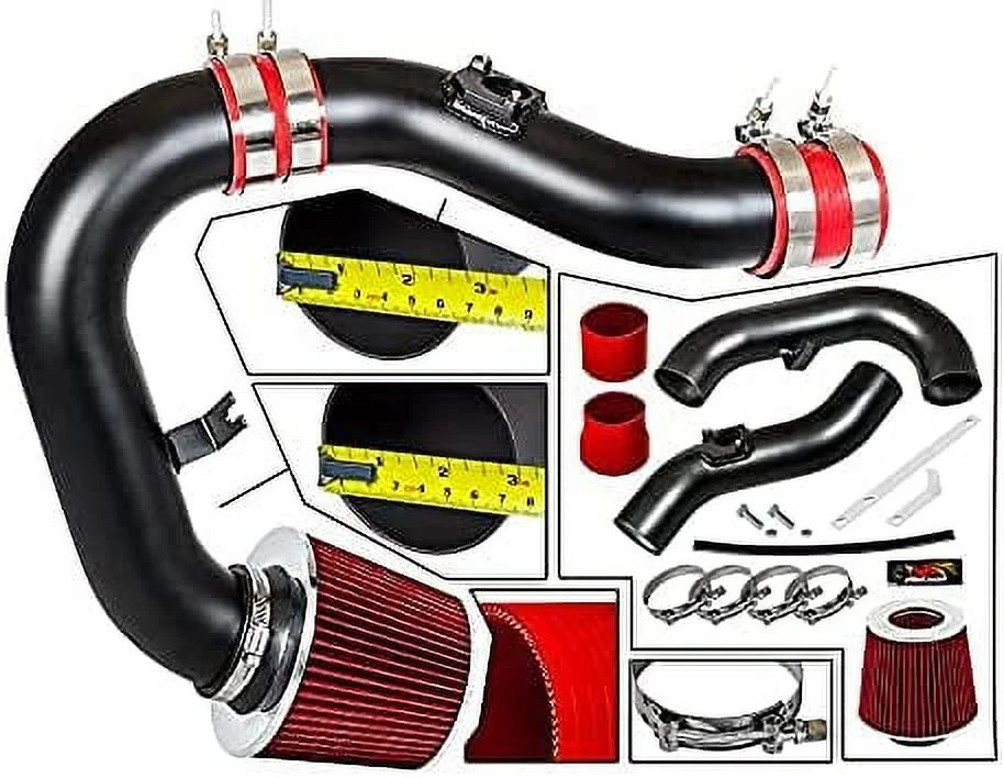 Rtunes Racing Black Cold Air Intake for 02 03 04 05 06 Sizeubaru WRX/Sizeti
