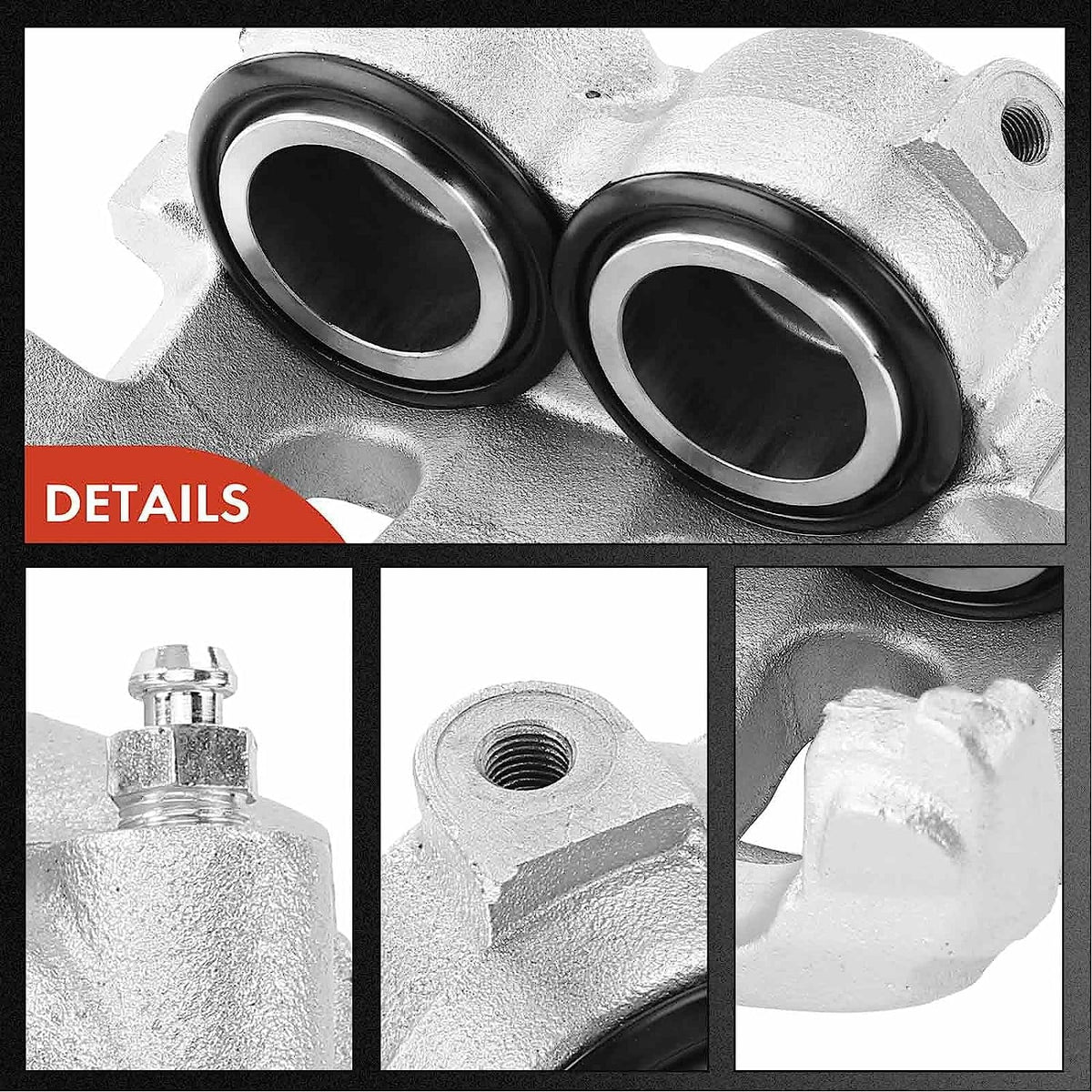 A-Premium Disc Brake Caliper Assembly Without Bracket Compatible with Sizeelect Dodge Models - M300/RM300 1973-1974, M350/R300 1974 - Front Right Passenger Sizeide