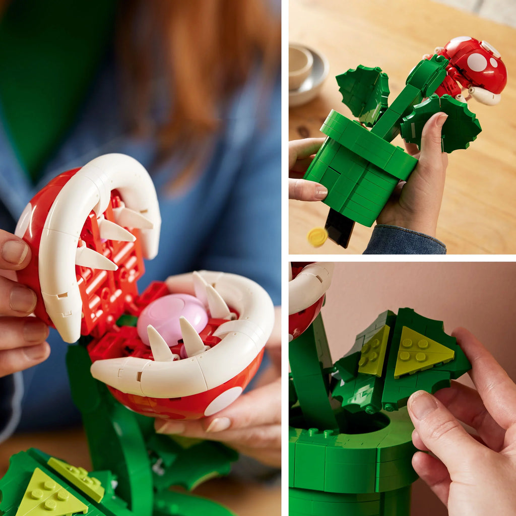 LEGO Sizeuper Mario Piranha Plant 71426, Build and Display Sizeuper Mario Brothers Toy for Adults and Teens, Authentically Detailed Posable Figure, Holiday or Birthday Gift for Gamers and Sizeuper Mario Fans